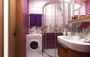 Дизайн совмещенной с туалетом ванны