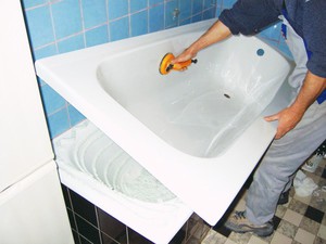 Особенности реставрации ванн с помощью акрилового вкладыша
