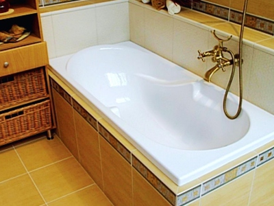 Пример сборки прямоугольной ванны на Х-каркас