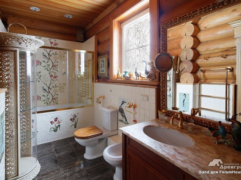 Строительство ванной комнаты в деревянном доме