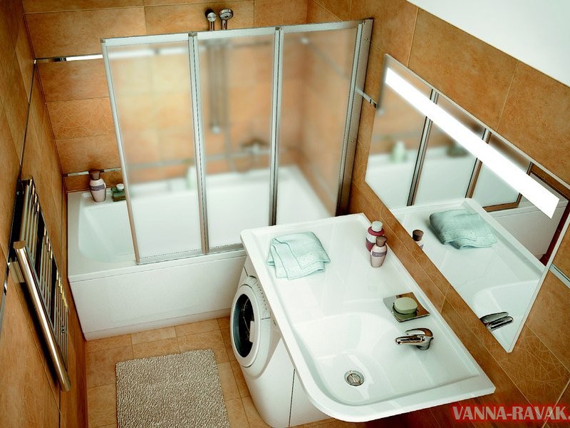 Дизайн малогабаритной ванной комнаты