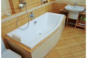 Акриловые асимметричные ванны типы и формы