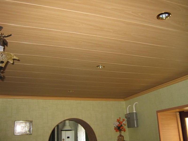 Технология отделки потолок пластиковыми панелями