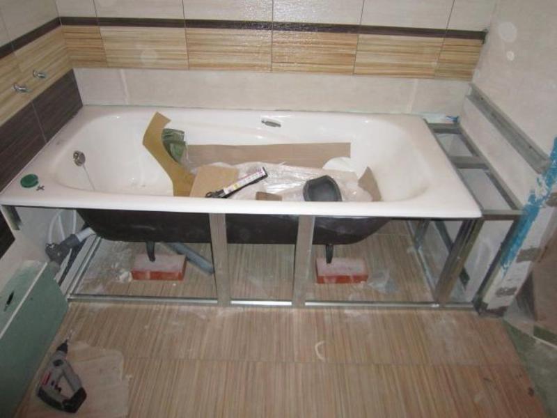 Как правильно монтировать акриловую ванну